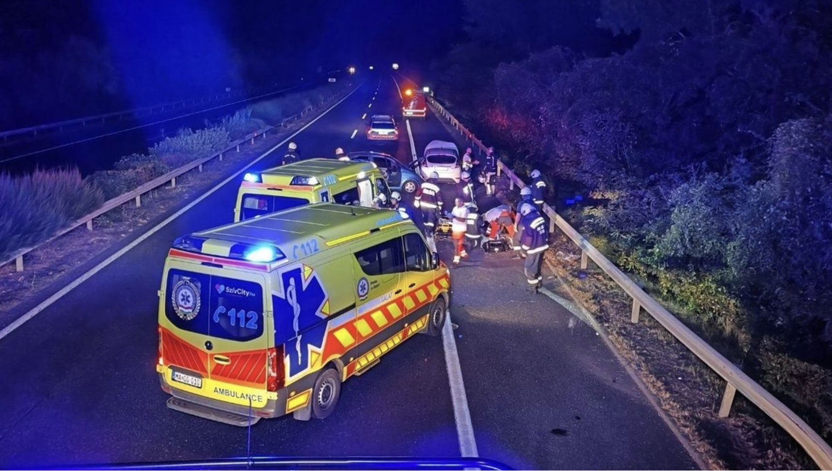 Hét jármű karambolozott az M7-esen, teljes lezárás Budapest felé